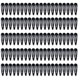 100 Pack Snap Hair Clips, BetterJonny 2 Inch Non-Slip Hair Barrettes Hairpins Metal Hair Clips Accessories for for Kids Girls Women（Black）