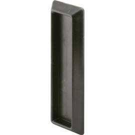 Prime-Line F 2550 Black Plastic, Window Finger Pull, Self-Adhesive (2 Pack)