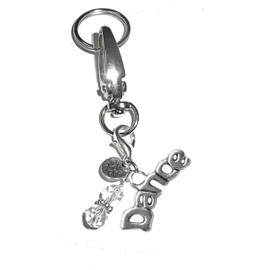 Charm Key Chain Ring, Women's Purse or Necklace Charm, Comes in a Gift Box! (Dance) [Office Product]