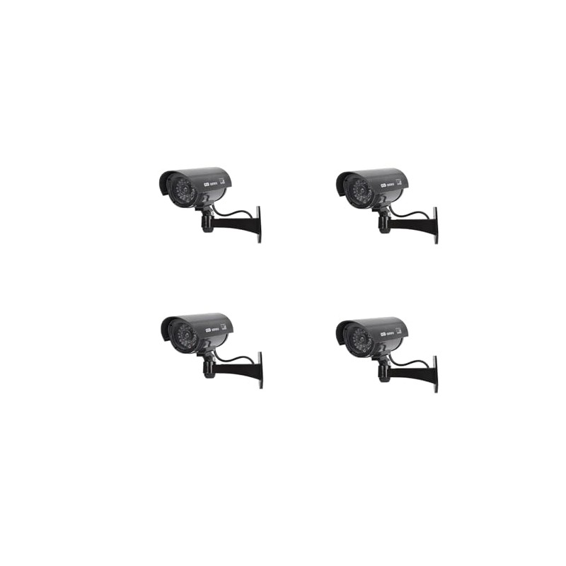 Überwachungskamera Dummy Attrappe Fake Wand YMPA UEK-SDSW2 (2, schwarz)