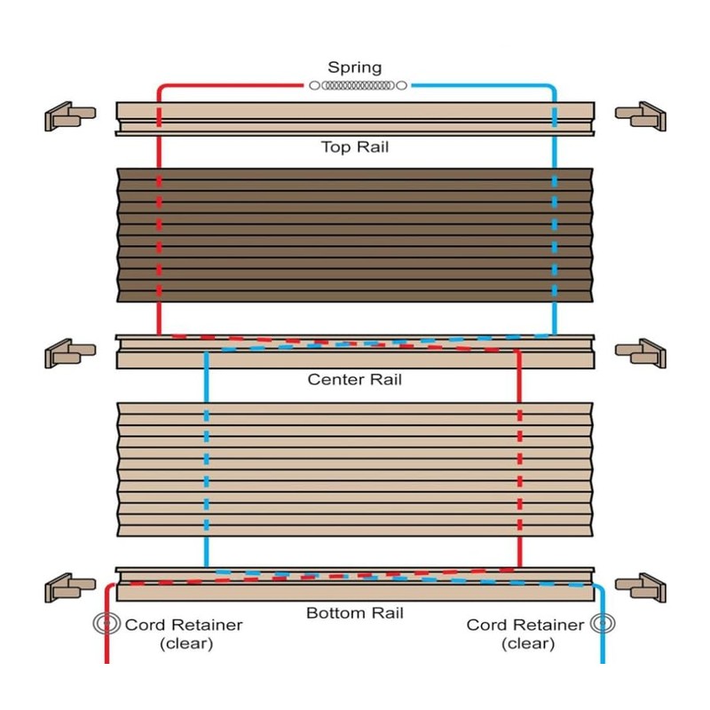 WADY RV Pleated Shade Repair Kit, Camper Van Window Shades