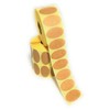 500 Kraft Labels Oval 3.5 x 5.5 cm