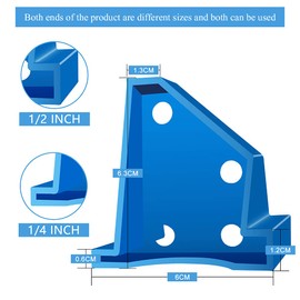 Niciksty 20 Pcs Flooring Spacers Laminate Flooring Installation Kit with 1/4” & 1/2” Gap, Wood Floor Install Tool for Laminate, Vinyl Plank, Hardwood, LVT, Bamboo and Floating Floor Installation