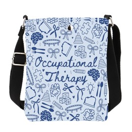 WCGXKO OT Merchandise Occupational Therapist Messenger Bag Occupational Therapy Appreciation Crossbody Bag (OT Blue XK)