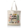 New York Canvas Tote Bag, Canvas Handbag Aesthetic For Women,