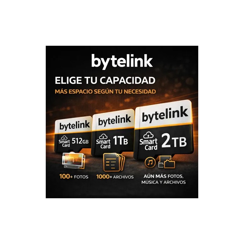 Microsd 1tb Bytelink Smart Card Mas Espacio Para Celular