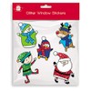 Gift Maker 5 Xmas Christmas Glitter Characters Window Decorations Static