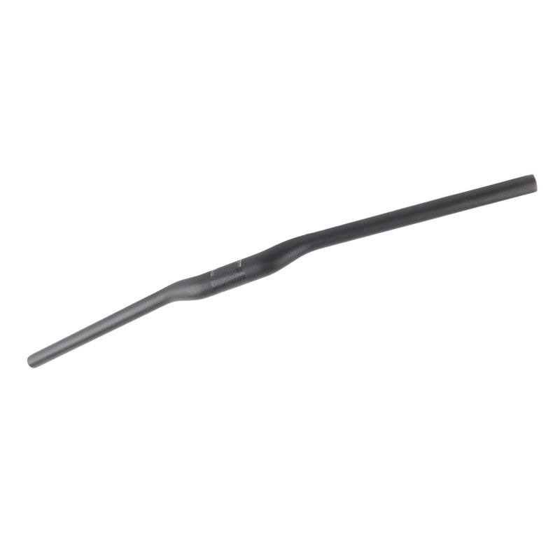 Bicycle Riser Handlebar Matt Black 3K Carbon Fiber Integrated Light