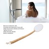 Lotion Applicator EVA Wooden Handle 4 Replaceable Pads Shower Brush