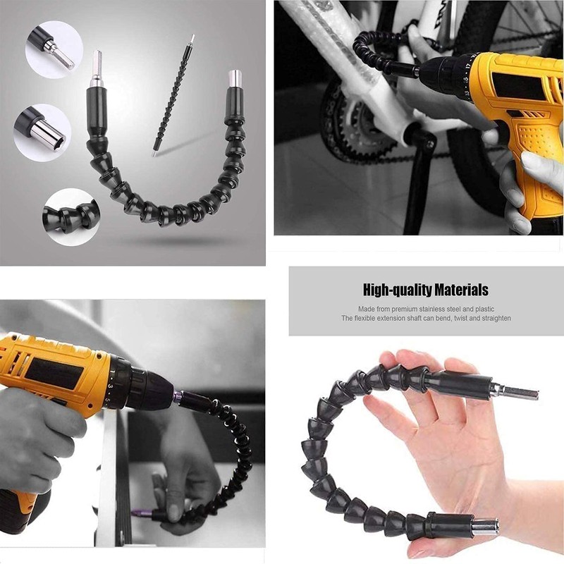 Flexible shaft bits drill extension, 1 piece 105° angle screwdriver
