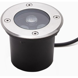 Goodia Recessed Floor Spotlight, Outdoor, 3 W Floor Spotlight, 230 V AC, 280 Lumens, IP67 Floor Spotlight, LED Floor Lighting, Outdoor, Up to 1000 kg, Load Capacity, Warm White