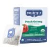 Organic Positively Tea Company, Peach Oolong Tea Bags, 20 Count