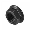 sourcing map M10 Serrated Flange Hex Lock Nuts, Carbon Steel