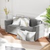 Bonhause Grey Gold Marble Throw Pillow Covers 18 x 18