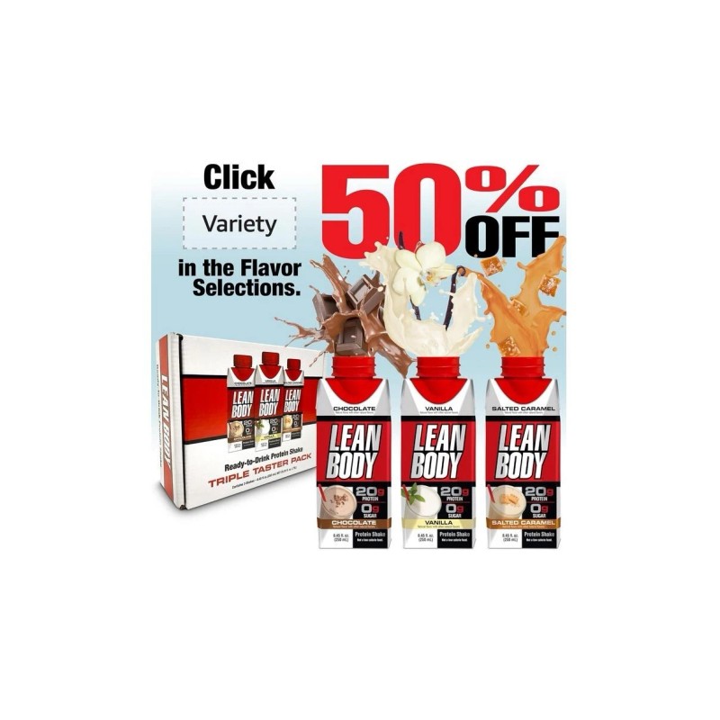 Lean Body Ready-to-Drink Chocolate Protein Shake, 40g Protein, Whey Blend