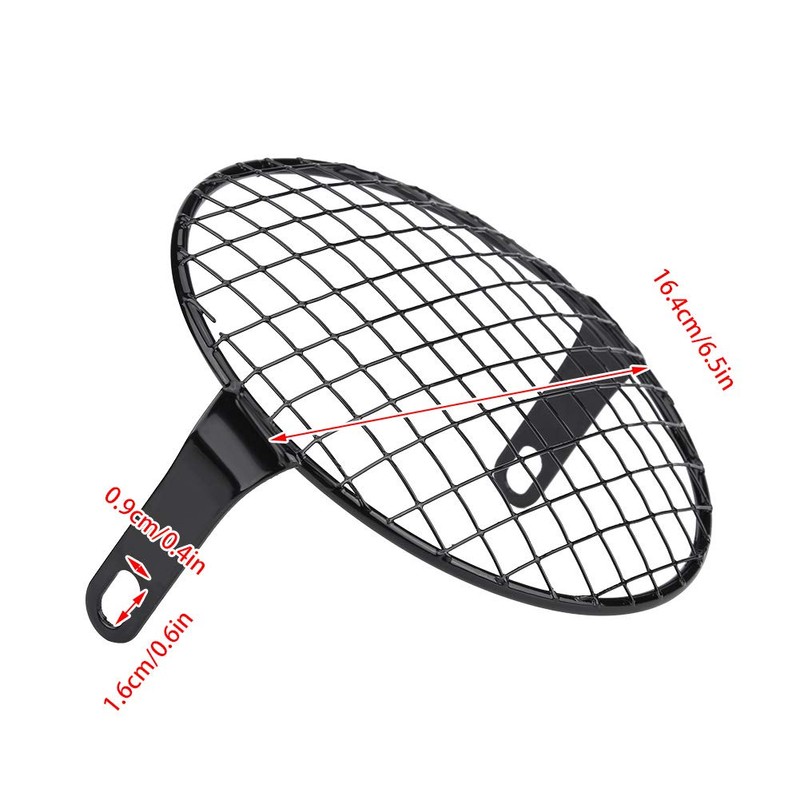 Suuonee 6.5" Headlight Grill Guard, Round Headlight Lamp Cover Mask