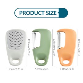 FJYXCHENXM Kitchen Gadgets Set 3 Pieces,Potato Peelers Portable Camping Cooking Tools,Fruit/Vegetable Peeler,Julienne Peeler,Garlic/Ginger Grinder,Space Saving Camper Accessories for Kitchen Outdoor