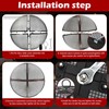 Fire Pit Spark Screen,22 Inch Fire Pit Screen Cover Outdoor