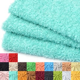 Surf turtle Faux Fur Fabric for Teddy Bears - Soft Craft Material for DIY Dolls & Toys 36''x59''(Lake Green,1 Yard)