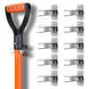 HORUSDY 10 Pack Spring Grip Mop and Broom Holder for