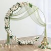 YALLOVE Wedding Arch Draping Fabric, 2 Panel 30" x 236"