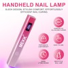 MEKK Metal Handheld UV Light for Gel Nails,Mini UV LED