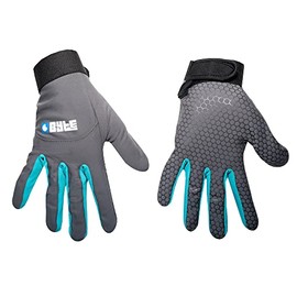 BYTE SKIN HOCKEY GLOVES GREY TEAL (XXS)