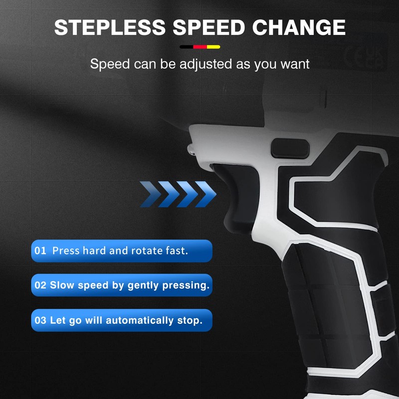 Brushless Cordless Impact Wrench 420 N.M High Torque 1/2 Chuck