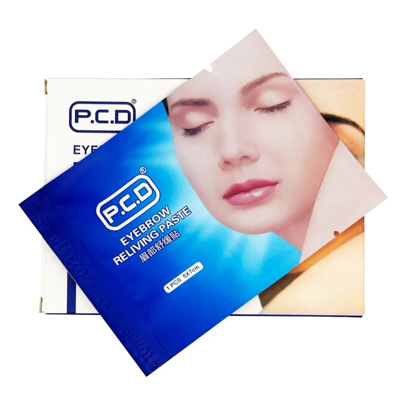 24 Parches Pasta Anestesia Crema Previa Microblading Cejas