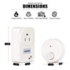 Garbage Disposal Wireless Switch Kit, Self-Powered Portable Remote Control Outlet