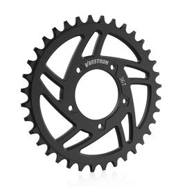 Varstrom Chainring for BAFANG Mid Motor:36T Sprocket for BBS02B BBS01B Mid Drive Kit,Black Aluminum Alloy Chain Wheel for BAFANG 250W/500W/750W Electric Bike Conversion Kits