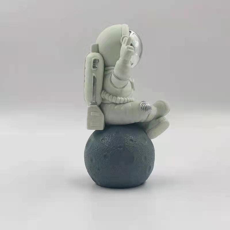 Figurine Statue Astronaut Sculpture Spaceman Décor,Sculptures Home Décor,White Shelf Decoration,Tabletop