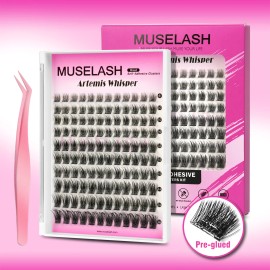USA Ready to Ship 120pcs 8-16mm Pre-Glue Diy Lash Kit Self Adhesive Model WA Lash Cluster Pre-Cut Segment Kit MU12B8DFalse Eyelashes Style: MU23B8D-100pcs clusters