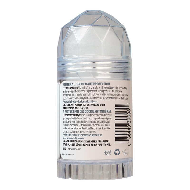 Crystal Mineral Deodorant Stick, Unscented 4.25 oz (Pack of 3)