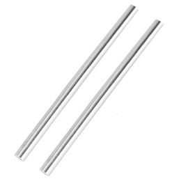 2pcs 4.6 mm x 300mm 304 Stainless Steel Rods, Metal Solid Round Shaft Rods Lathe Bar Stock for DIY Crafts Model Car Helicopter Airplane