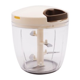 Bunbun Chopper Super 5 BBC-24BR, K & A Chopper, Dishwasher-safe, Enhanced Edition, 2.5x, 30.4 fl oz (900 ml), Washable Lid, Tritan, Brown