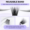Individual Lashes D Curl Cluster Lashes FD18/B 0.07mm 12-16mm Mixed