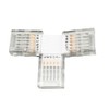 YUTOKEER T-shaped Connector for 6-Pin 12mm LED Strip, Solderless Connection,