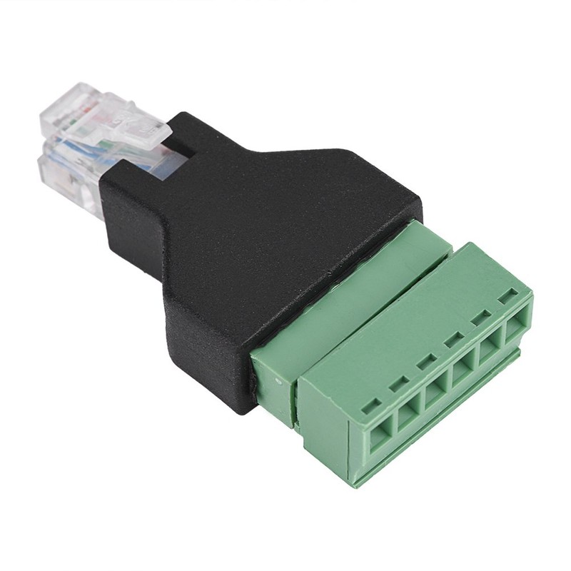 Tangxi RJ12 6P6C Male to 6 Pin Wired Screw Terminal