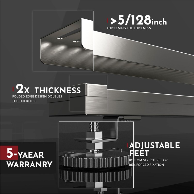 WEBANG 24 Inch Linear Shower Drain Rectangular Floor Drain with