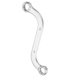 sourcing map S-Style Box Wrench Metric 12mm x 13mm 12-Point Carbon Steel Double End S-Shaped Ratcheting Wrench S Box Wrenches Tools for Repairs