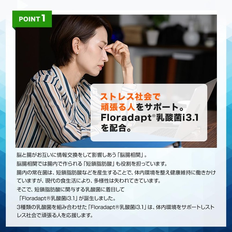 わたしのチカラ FLORA MIND 正規品 60粒 約30日分 乳酸菌 GABA ラフマ葉抽出物 ビタミン