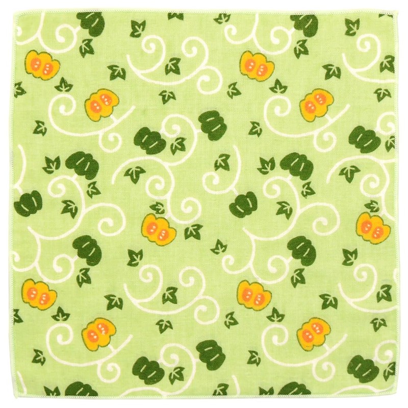 Hamamonyo Washed Towel Handkerchief, Pumpkin Arabesque
