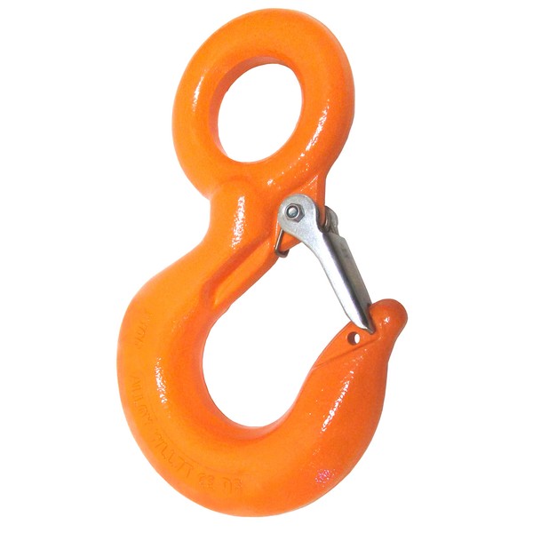 High Viz Orange Eye Hoist Lifting Hook Alloy Steel with