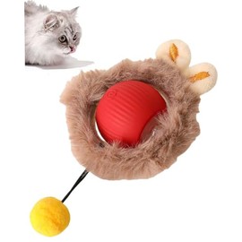 Interactive Cat Toys Ball for Indoor Cats Fast Rolling on Floor,Motion Activate Cat Toys
