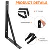 Nuogo 40 Pack Heavy Duty Shelf Brackets Bulk Metal Floating