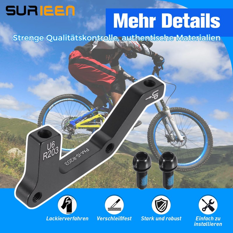 SURIEEN Bicycle Disc Brake Adapter, Replacement Parts Adapter Brake Mount