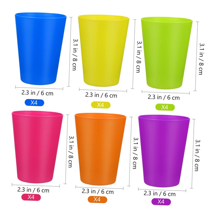 FRCOLOR 1 Set Plastic Cups Toddler Cups Blank Reusable Drink