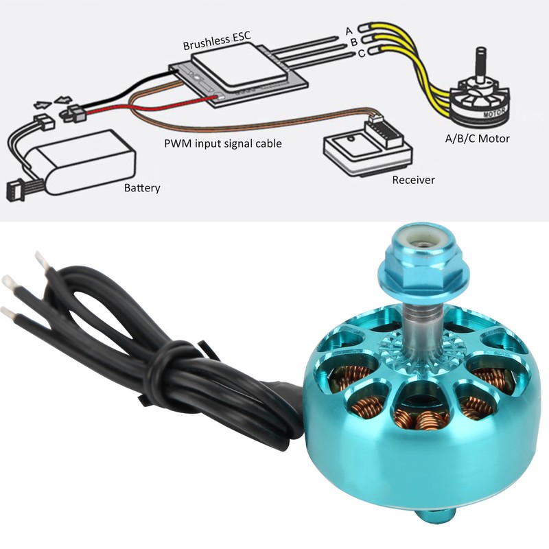 Metal Brushless Motor Replacement with Adapter for Remote Control Drone