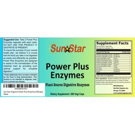 Sun Star Organics Power Plus Enzymes (200caps)